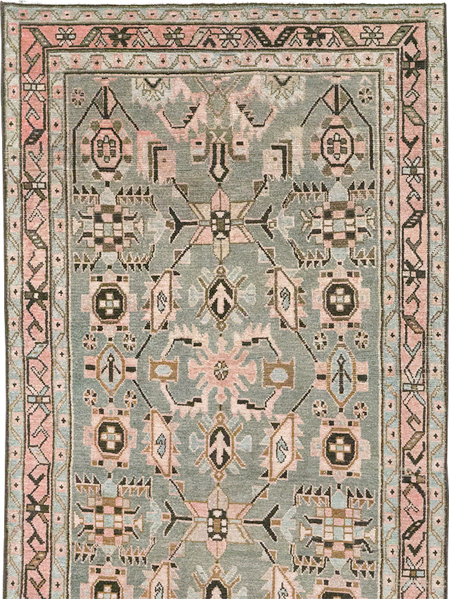 Vintage Persian Malayer Long Runner, No.32883 - Gss