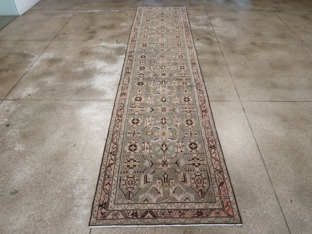 Vintage Persian Malayer Long Runner, No.32883 - Gss