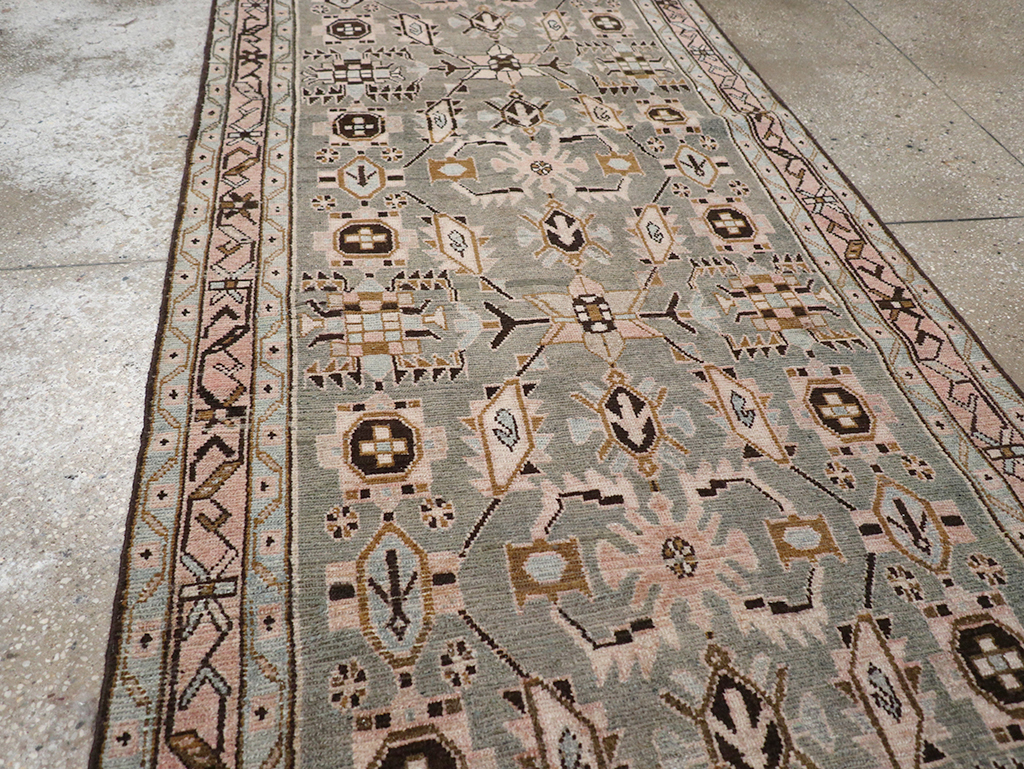 Vintage Persian Malayer Long Runner, No.32883 - Gss