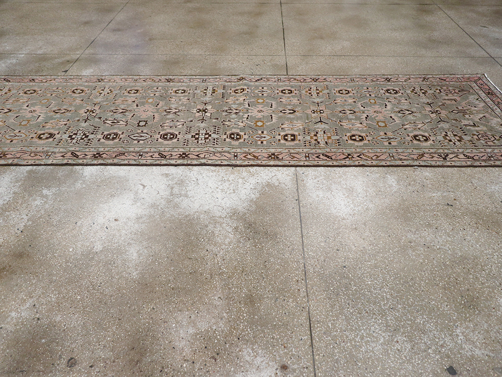 Vintage Persian Malayer Long Runner, No.32883 - Gss