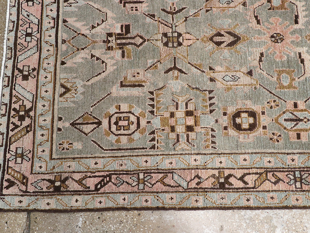 Vintage Persian Malayer Long Runner, No.32883 - Gss