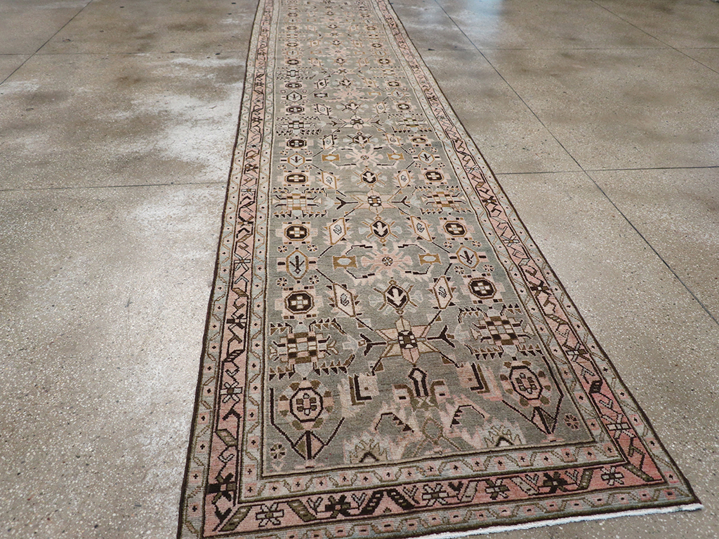 Vintage Persian Malayer Long Runner, No.32883 - Gss
