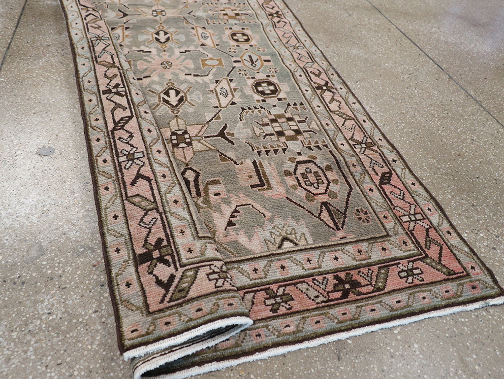 Vintage Persian Malayer Long Runner, No.32883 - Gss