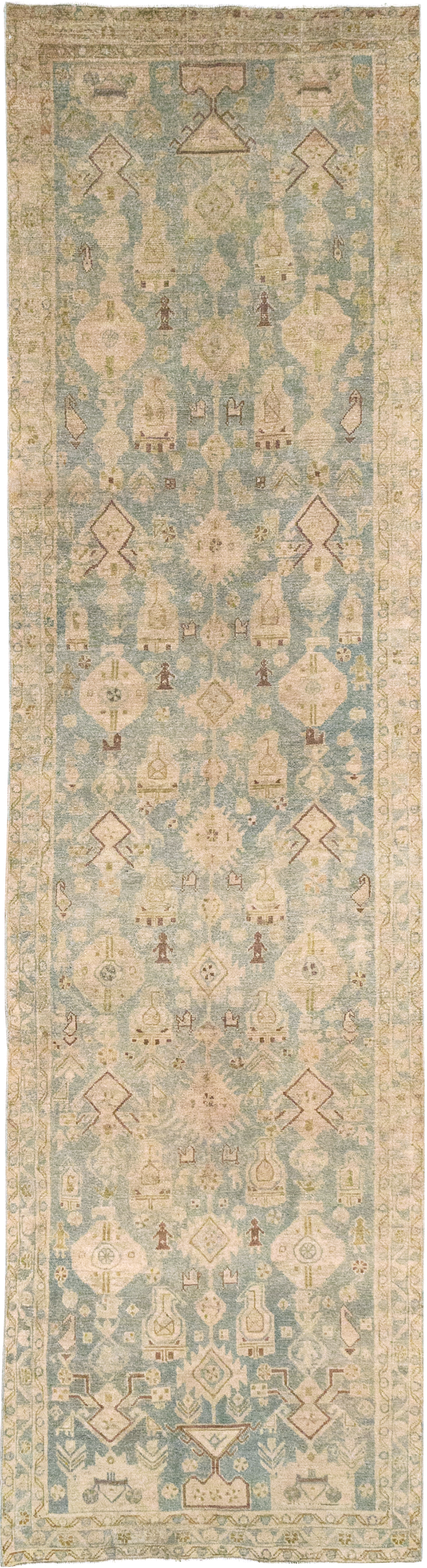 Vintage Persian Malayer Runner, No.32887 - Gss