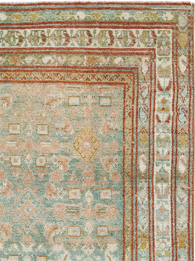 Antique Persian Malayer Accent Rug, No.32890 - Gss