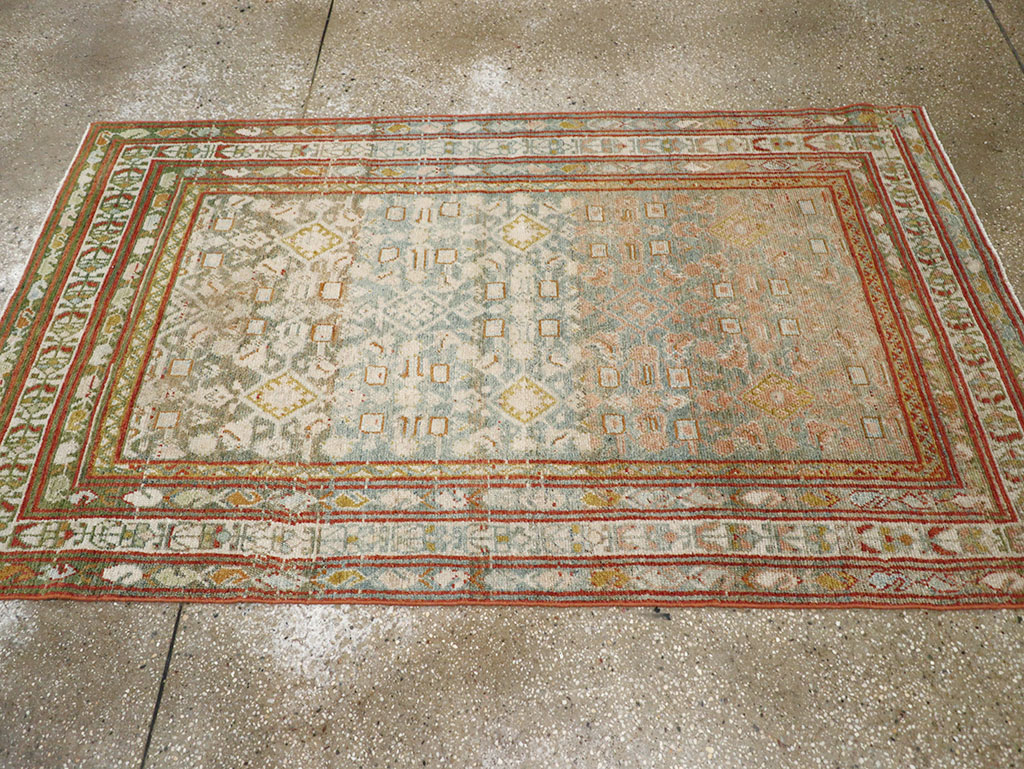 Antique Persian Malayer Accent Rug, No.32890 - Gss