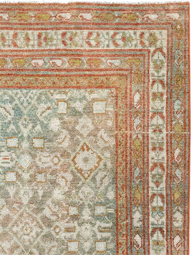 Antique Persian Malayer Accent Rug, No.32891 - Gss