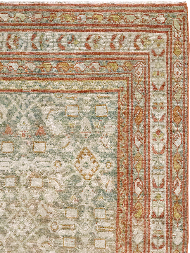 Antique Persian Malayer Accent Rug, No.32891 - Gss