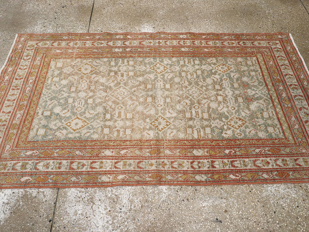 Antique Persian Malayer Accent Rug, No.32891 - Gss