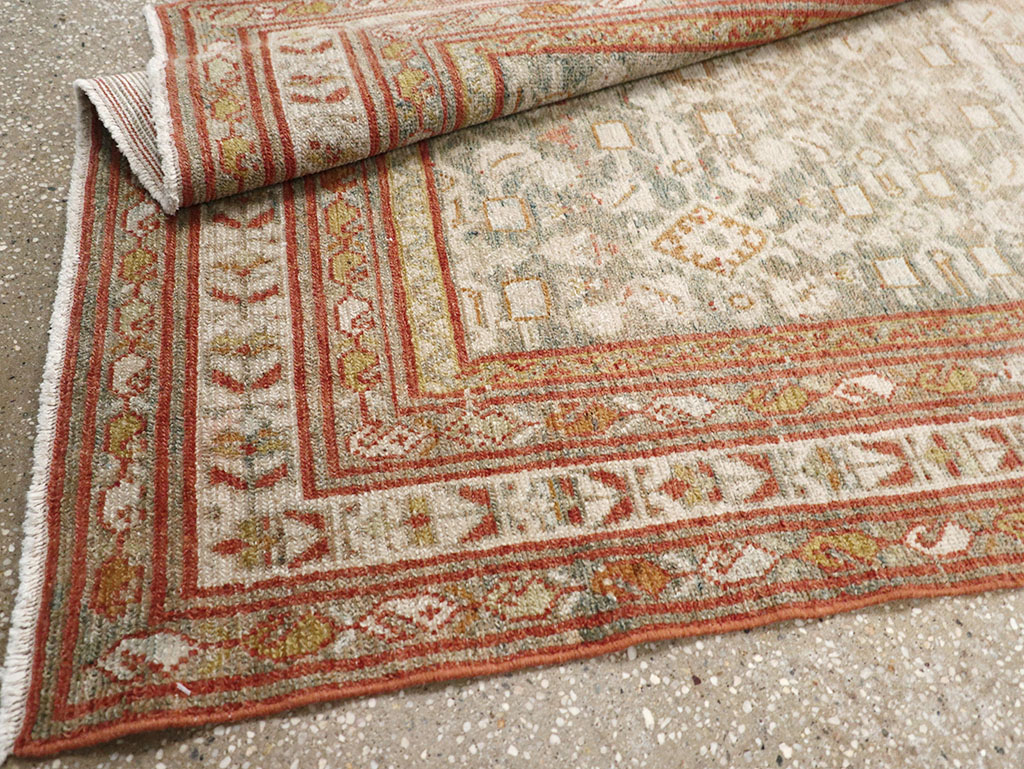 Antique Persian Malayer Accent Rug, No.32891 - Gss