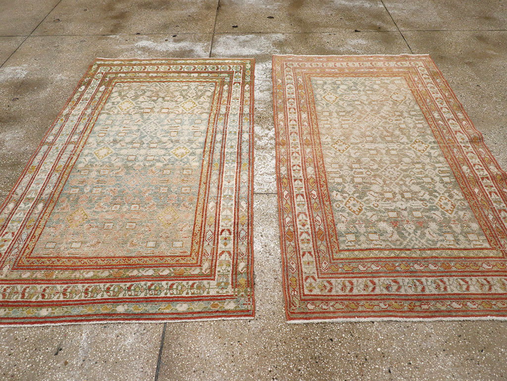 Antique Persian Malayer Accent Rug, No.32891 - Gss