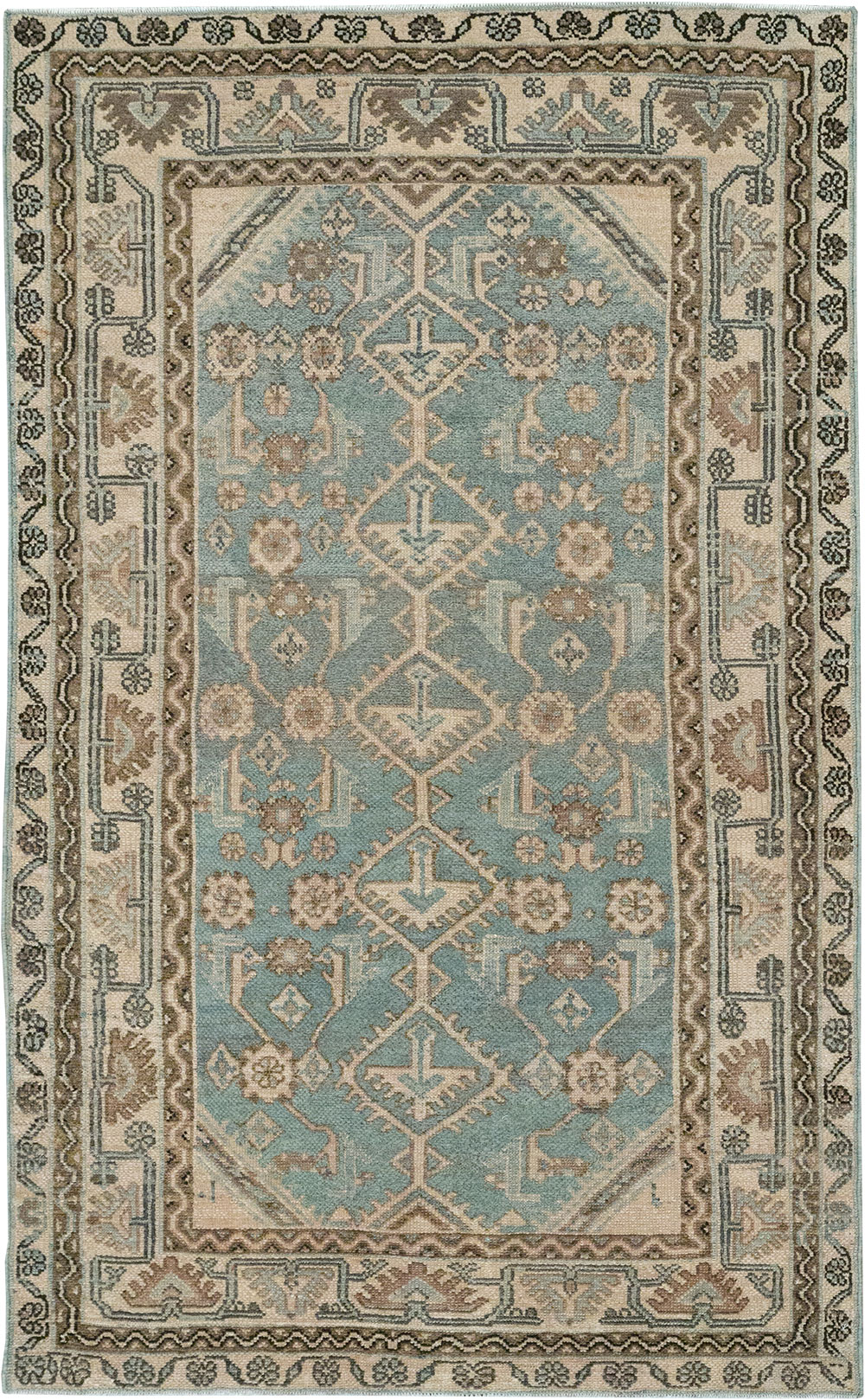 Vintage Persian Malayer Throw Rug, No.32892 - Gss