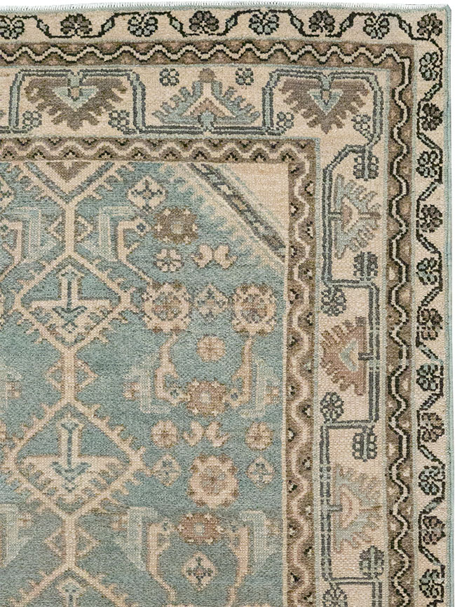 Vintage Persian Malayer Throw Rug, No.32892 - Gss