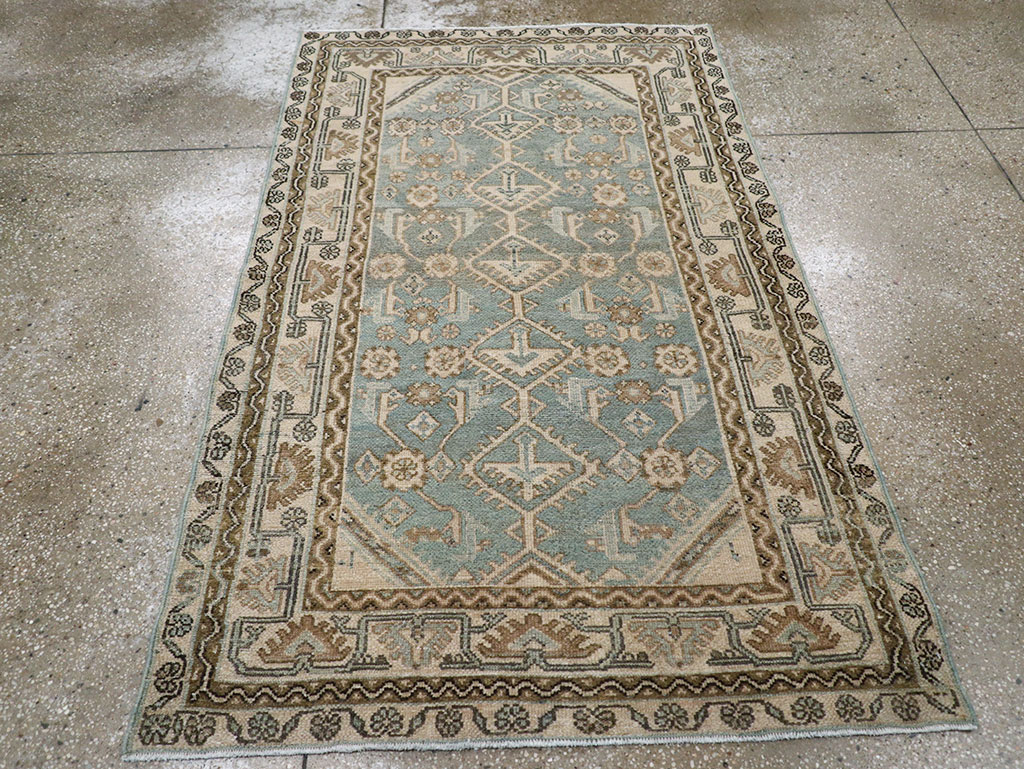Vintage Persian Malayer Throw Rug, No.32892 - Gss