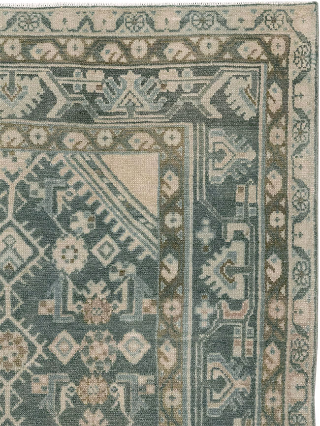 Vintage Persian Malayer Throw Rug, No.32894 - Gss