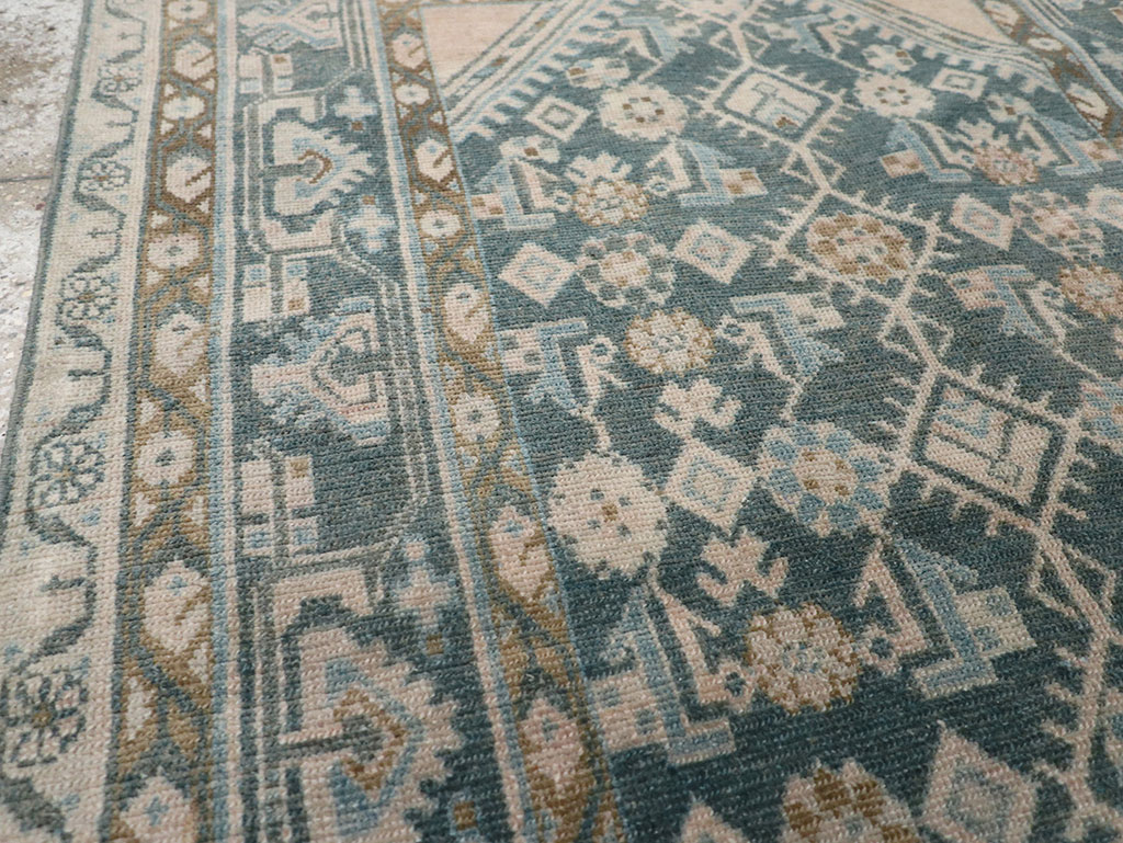 Vintage Persian Malayer Throw Rug, No.32894 - Gss