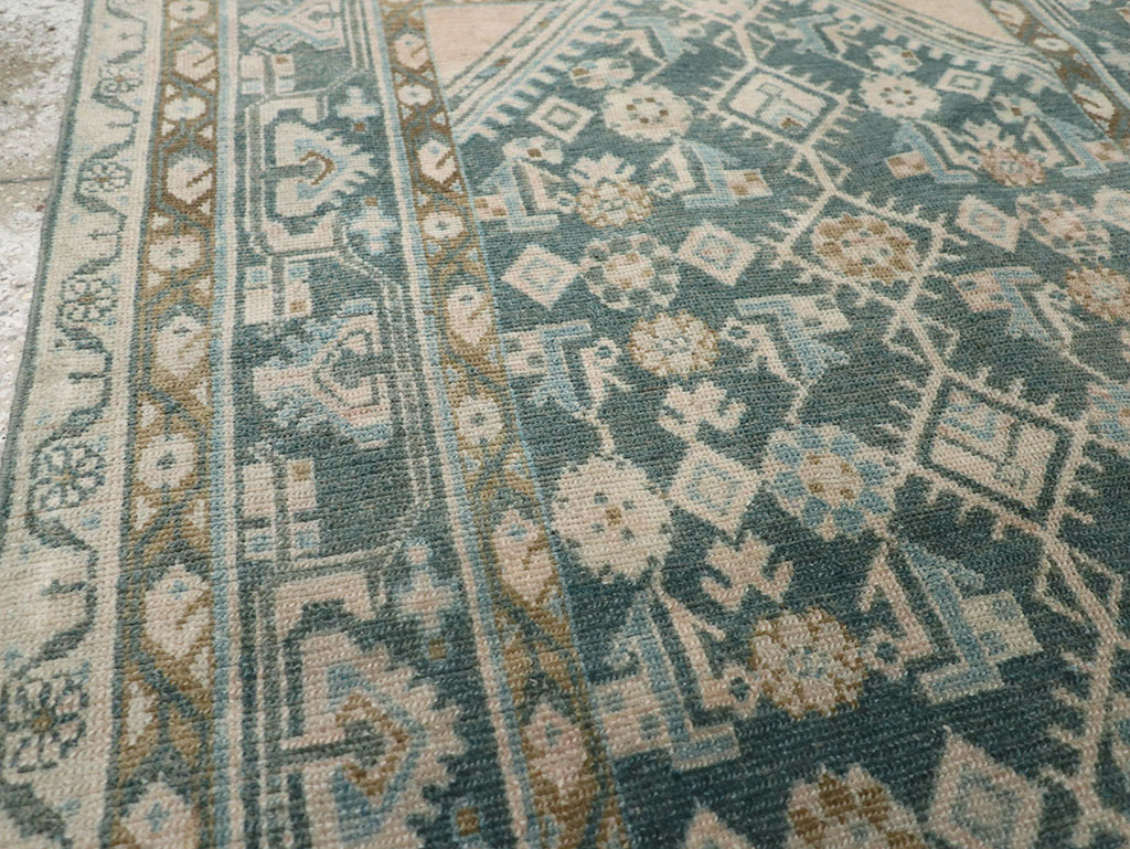 Vintage Persian Malayer Throw Rug, No.32894 - Gss