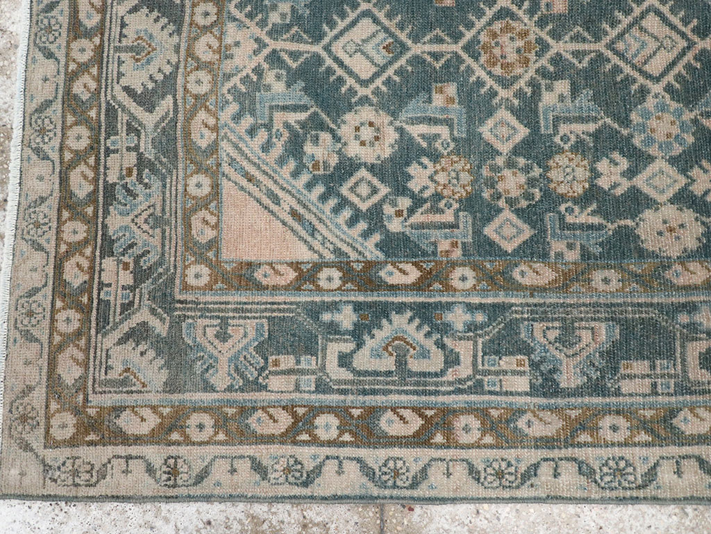 Vintage Persian Malayer Throw Rug, No.32894 - Gss