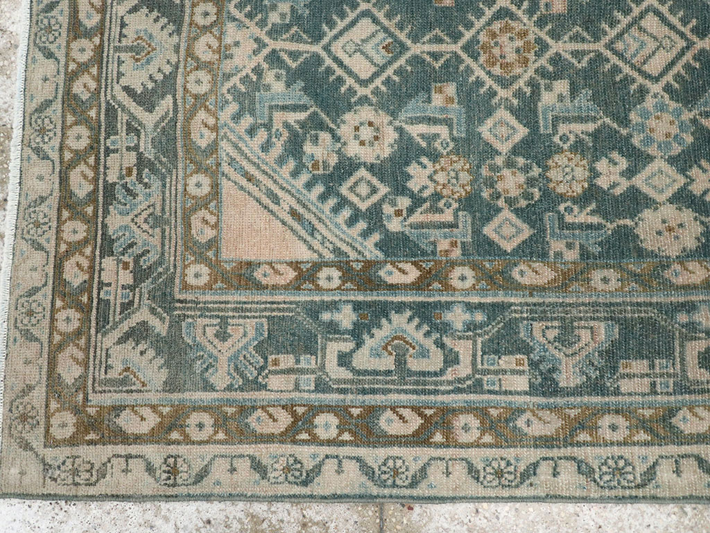 Vintage Persian Malayer Throw Rug, No.32894 - Gss