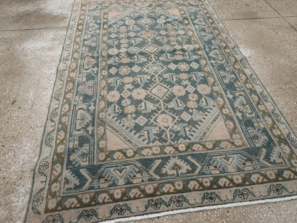 Vintage Persian Malayer Throw Rug, No.32894 - Gss