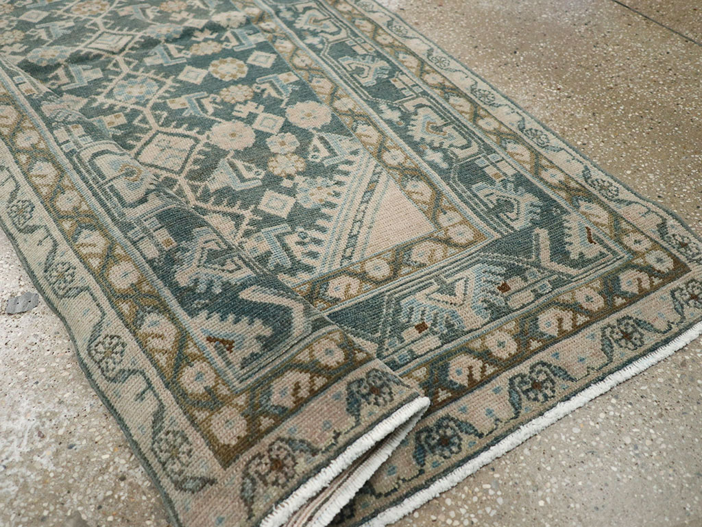 Vintage Persian Malayer Throw Rug, No.32894 - Gss
