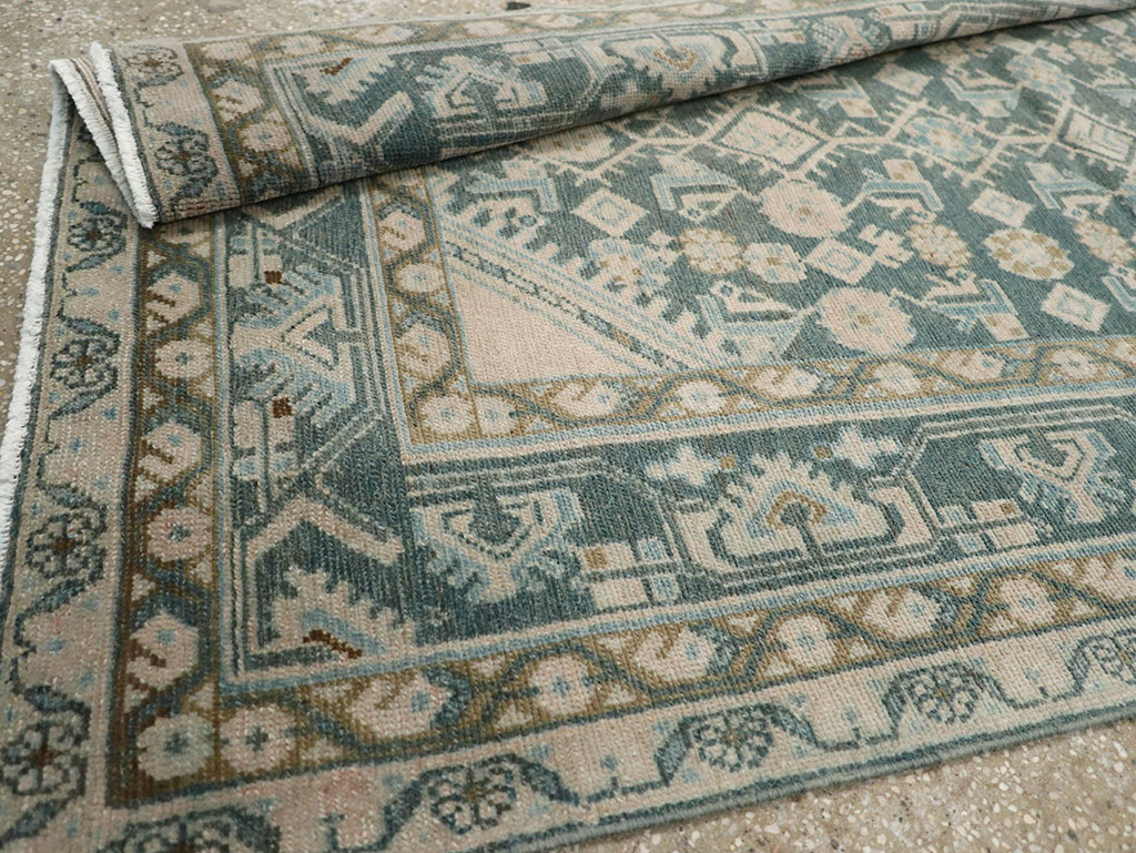 Vintage Persian Malayer Throw Rug, No.32894 - Gss