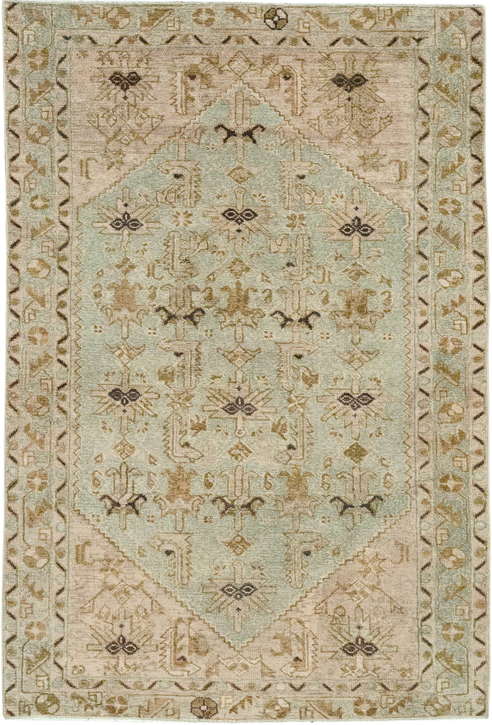Vintage Persian Malayer Throw Rug, No.32895 - Gss