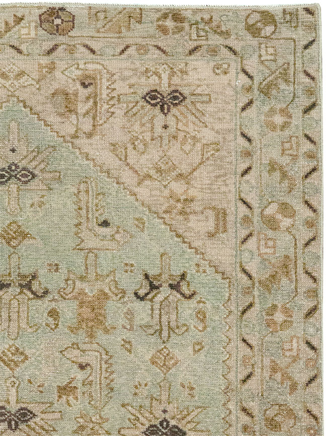 Vintage Persian Malayer Throw Rug, No.32895 - Gss
