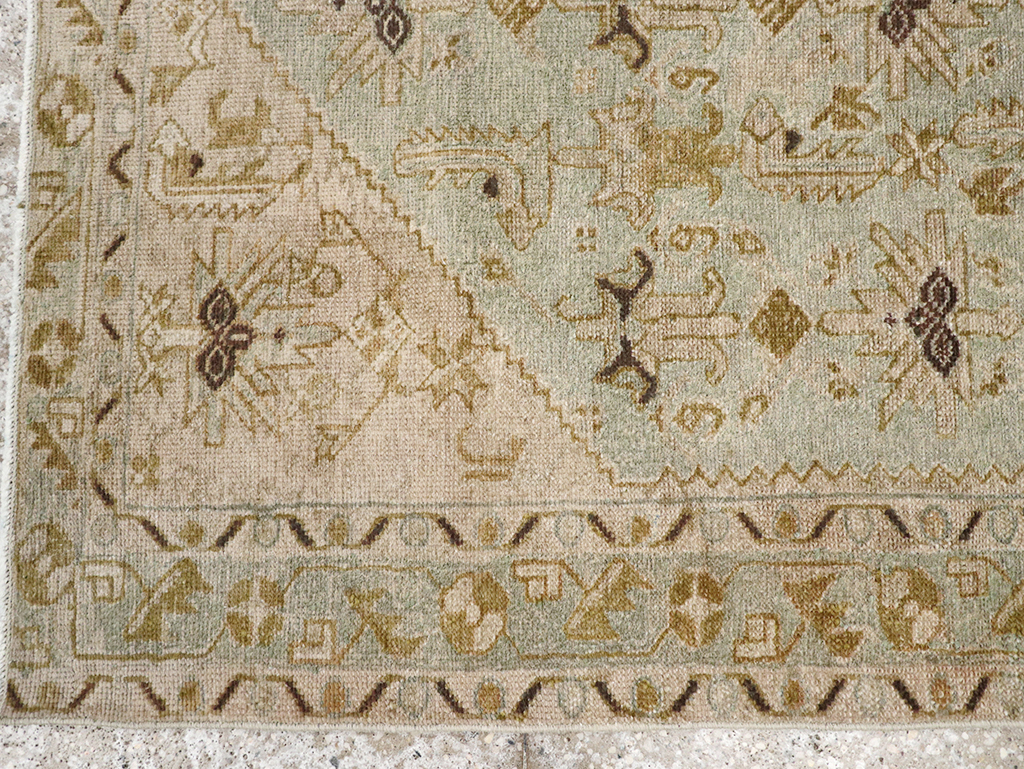 Vintage Persian Malayer Throw Rug, No.32895 - Gss