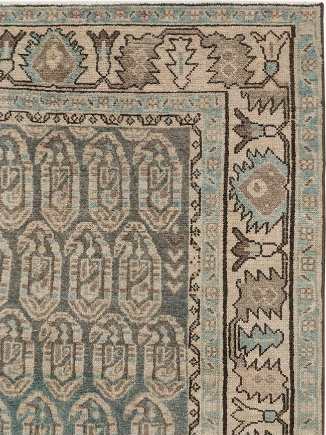 Vintage Persian Malayer Throw Rug, No.32896 - Gss