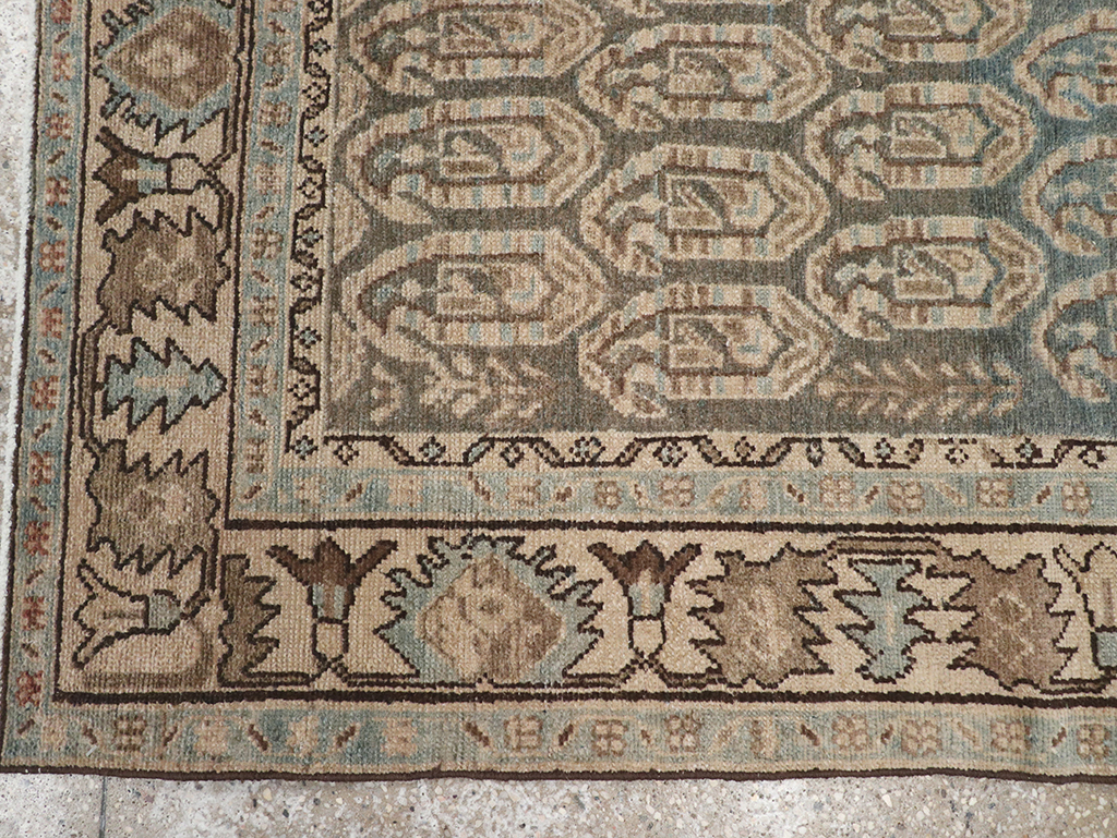 Vintage Persian Malayer Throw Rug, No.32896 - Gss
