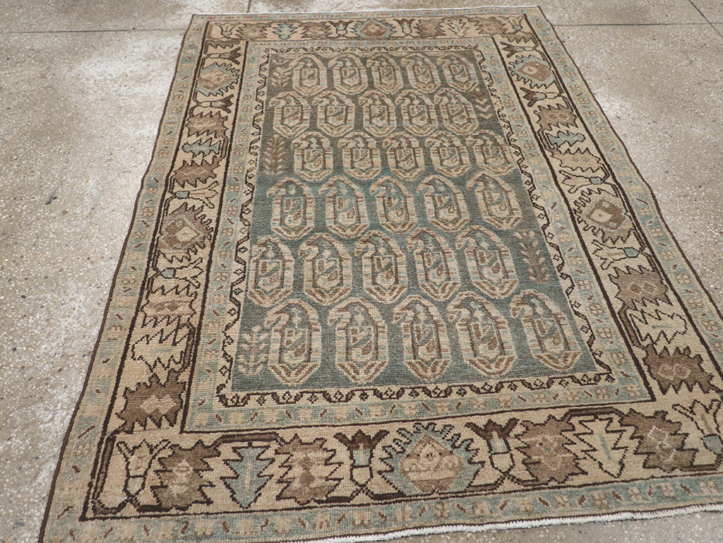 Vintage Persian Malayer Throw Rug, No.32896 - Gss