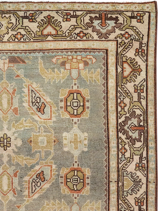 Vintage Persian Malayer Throw Rug, No.32897 - Gss