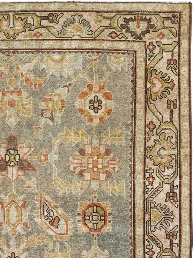 Vintage Persian Malayer Throw Rug, No.32897 - Gss