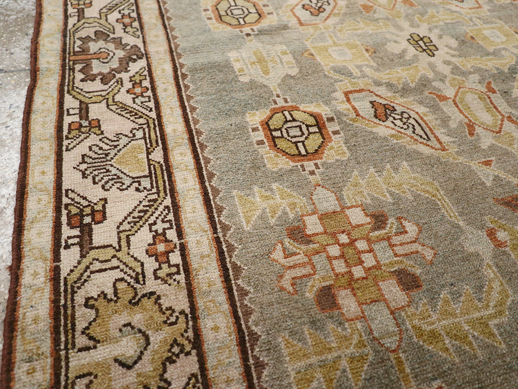 Vintage Persian Malayer Throw Rug, No.32897 - Gss