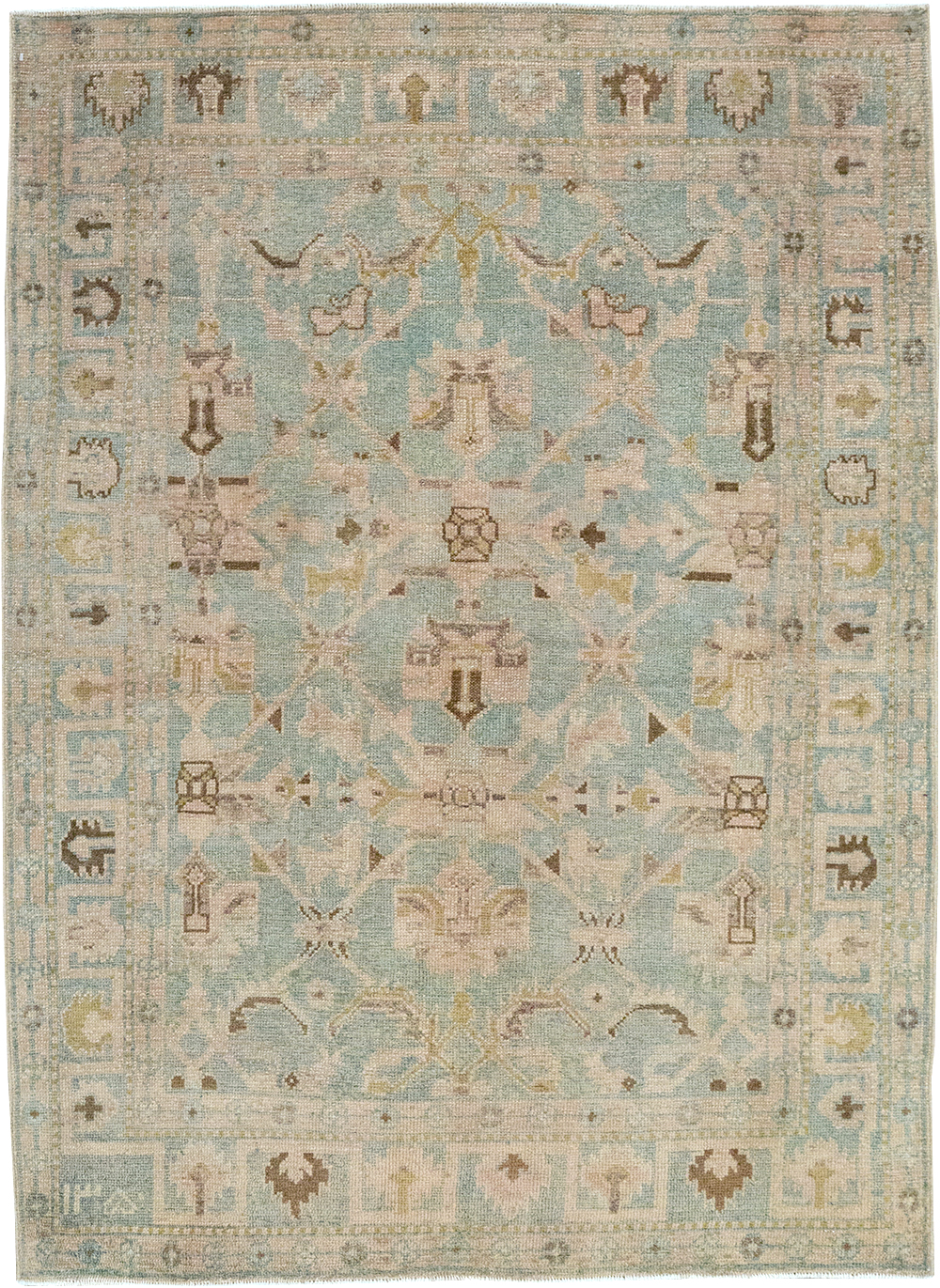 Vintage Persian Malayer Throw Rug, No.32899 - Gss