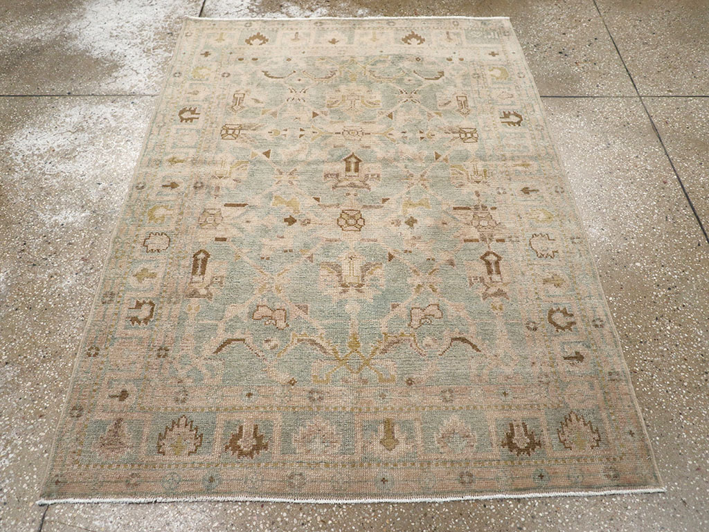Vintage Persian Malayer Throw Rug, No.32899 - Gss