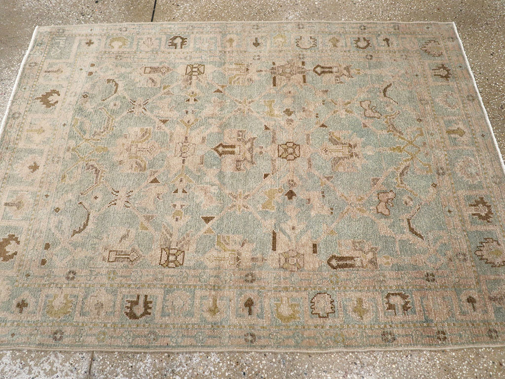 Vintage Persian Malayer Throw Rug, No.32899 - Gss