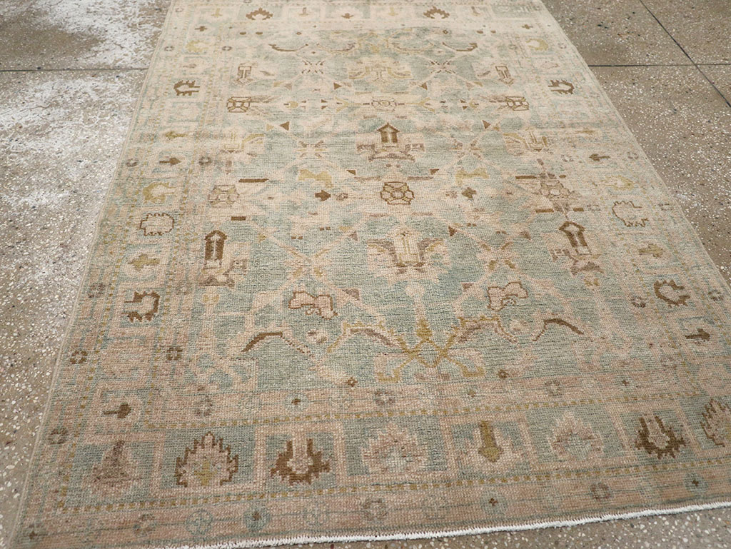 Vintage Persian Malayer Throw Rug, No.32899 - Gss