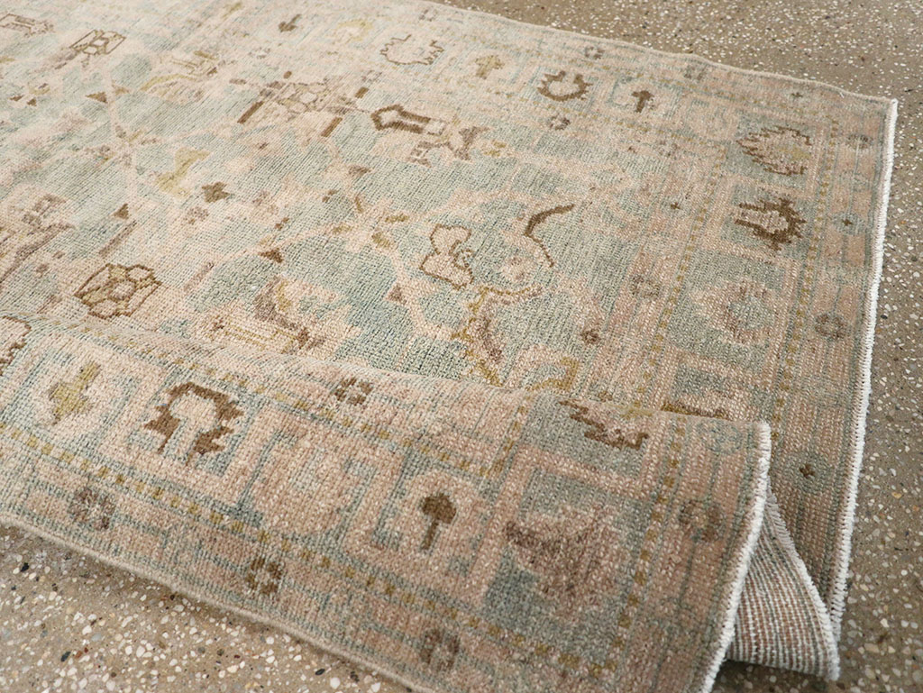 Vintage Persian Malayer Throw Rug, No.32899 - Gss