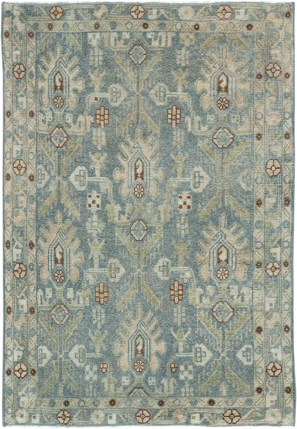 Vintage Persian Malayer Throw Rug, No.32900 - Gss