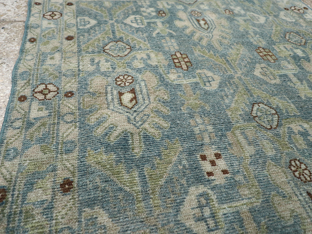 Vintage Persian Malayer Throw Rug, No.32900 - Gss