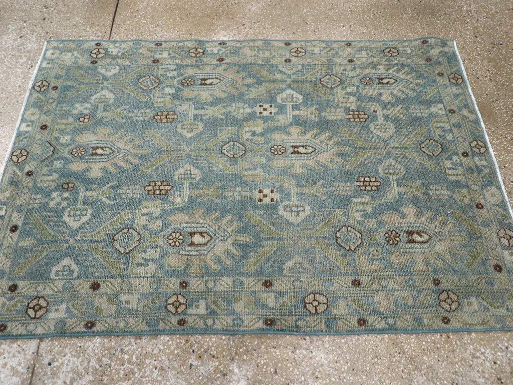 Vintage Persian Malayer Throw Rug, No.32900 - Gss