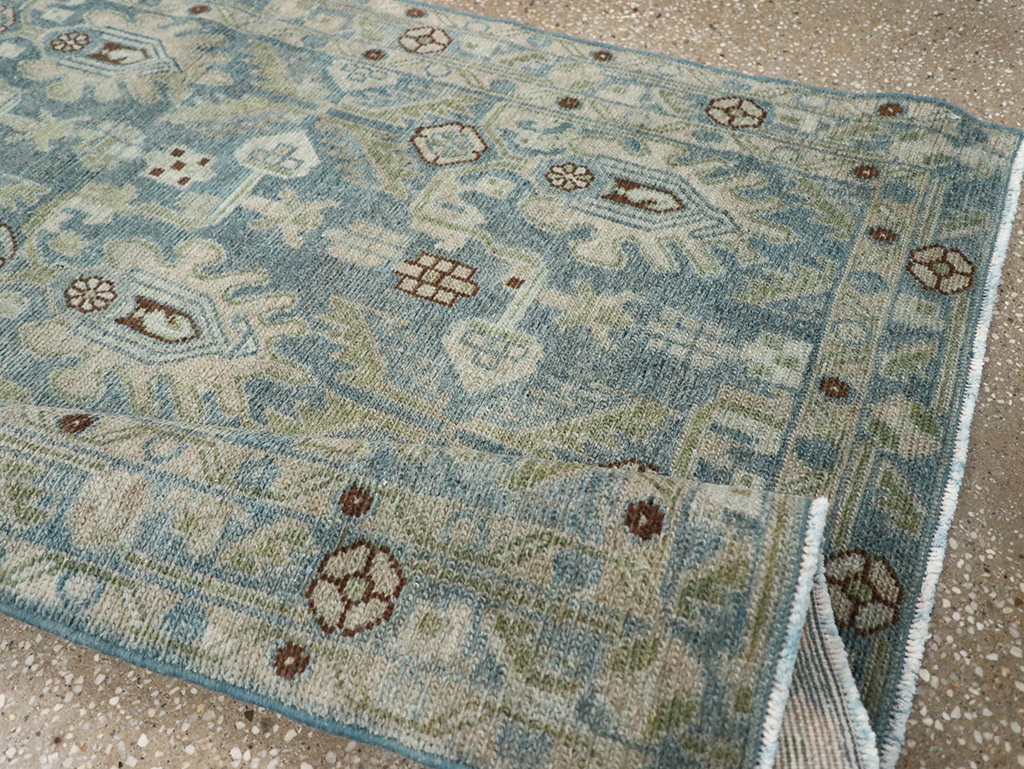 Vintage Persian Malayer Throw Rug, No.32900 - Gss