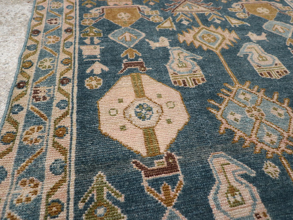 Vintage Persian Malayer Throw Rug, No.32901 - Gss