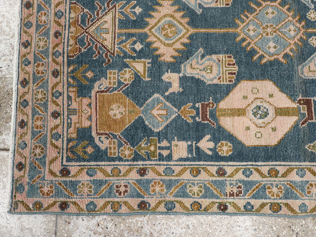 Vintage Persian Malayer Throw Rug, No.32901 - Gss