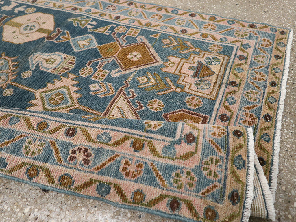 Vintage Persian Malayer Throw Rug, No.32901 - Gss