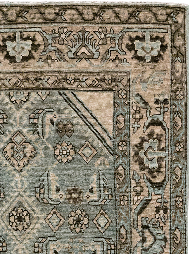 Vintage Persian Malayer Throw Rug, No.32902 - Gss