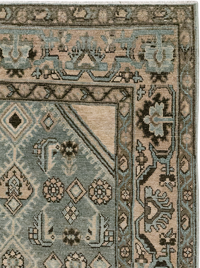 Vintage Persian Malayer Throw Rug, No.32902 - Gss