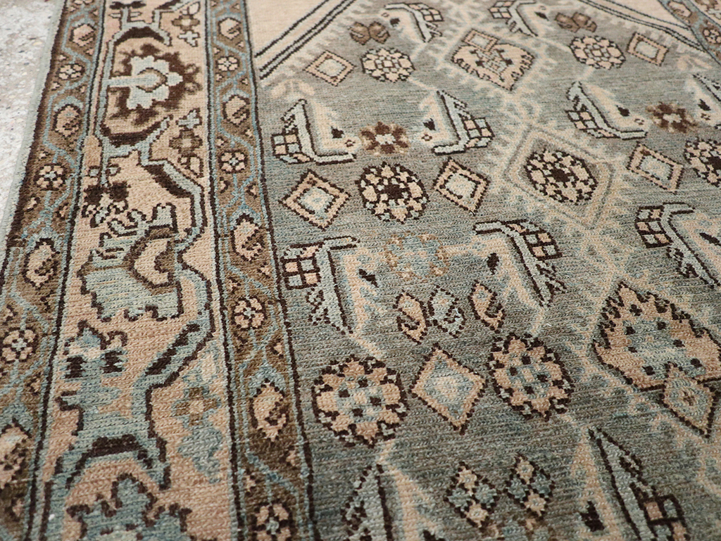 Vintage Persian Malayer Throw Rug, No.32902 - Gss